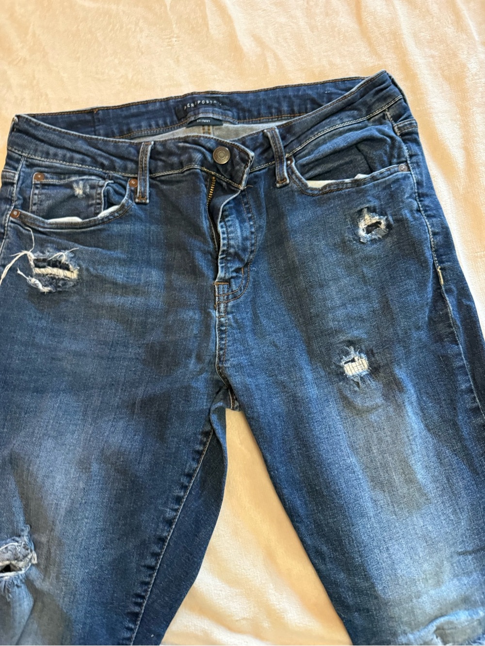 Aeropostale Men's Skinny Jeans in Blue Denim 33/30